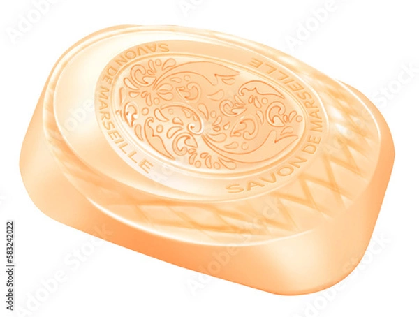 Fototapeta bar of soap isolated on white background
