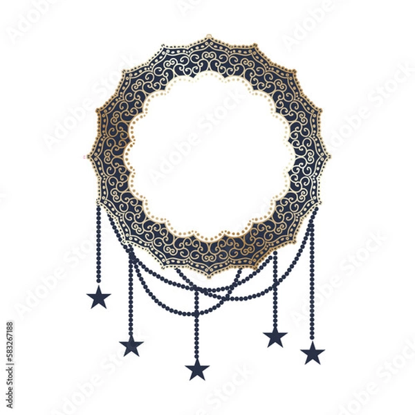 Obraz mandala with star garland
