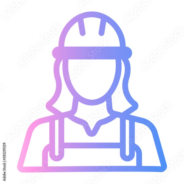 Fototapeta worker icon