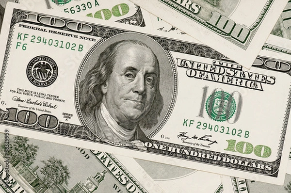 Fototapeta Dollars background