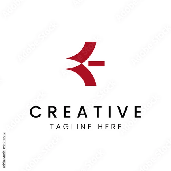 Obraz E Letter Mark Logo Vector Design