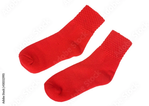 Obraz Close-up of a pair of red socks