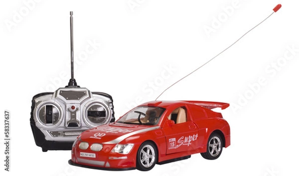 Obraz Remote controlled toy car with a game controller