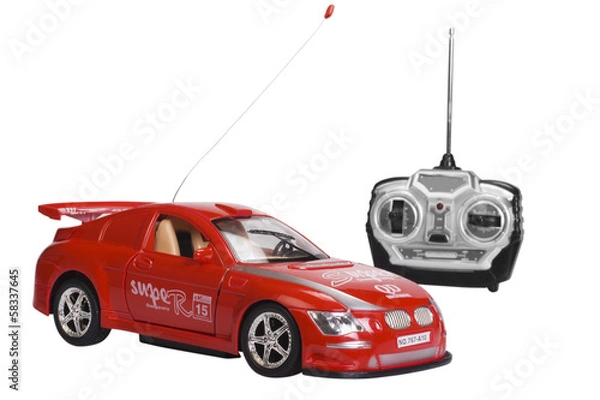 Obraz Remote controlled toy car with a game controller