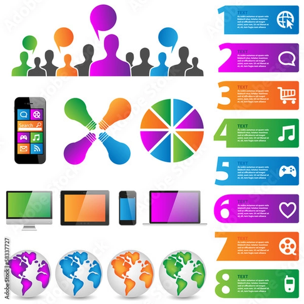 Obraz Infographic Elements