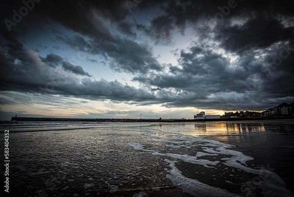 Obraz Sunset at Sunny Sands, Folkestone