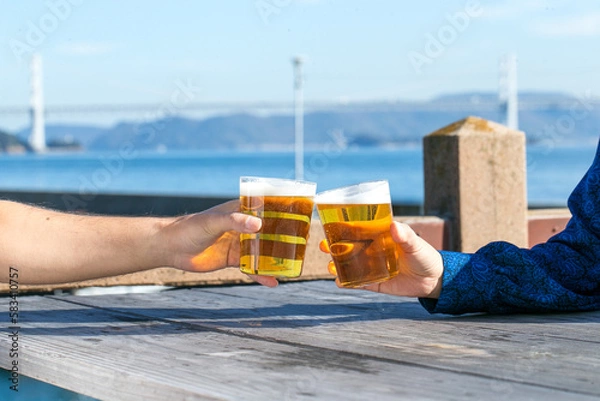 Obraz ビールで乾杯　