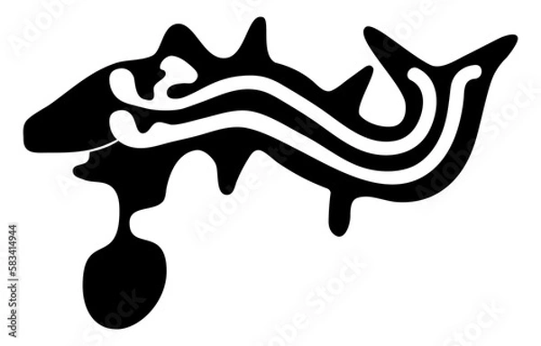 Fototapeta Geoglyph of the killer whale from Nazca