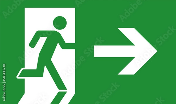 Obraz 非常口のアイコン・ピクトグラム・サイン