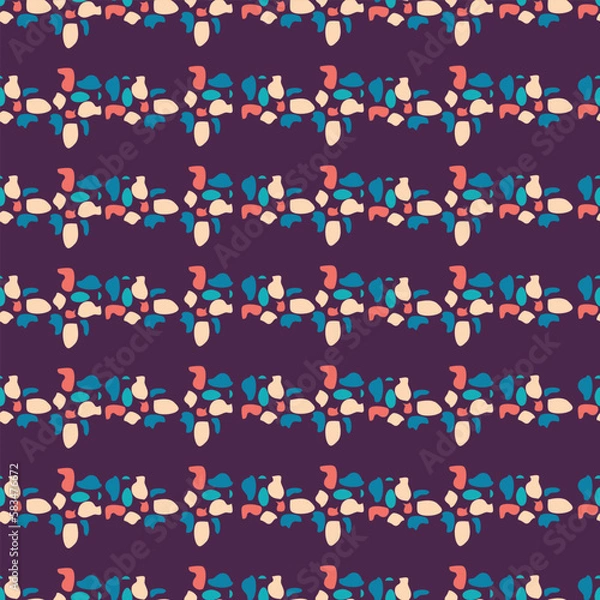 Obraz  colorful abstract marble stripes with purple background seamless repeat pattern