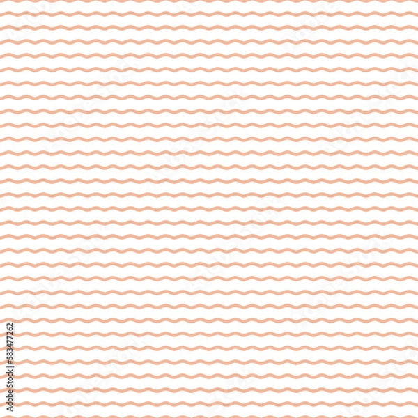 Obraz pastel pink waves seamless repeat pattern