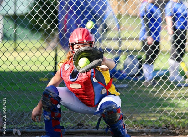 Obraz Fastpitch Softball Catcher