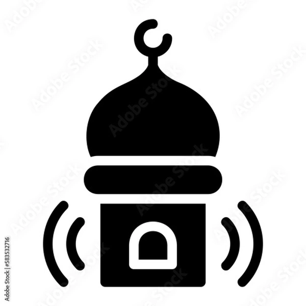 Obraz adzan glyph icon