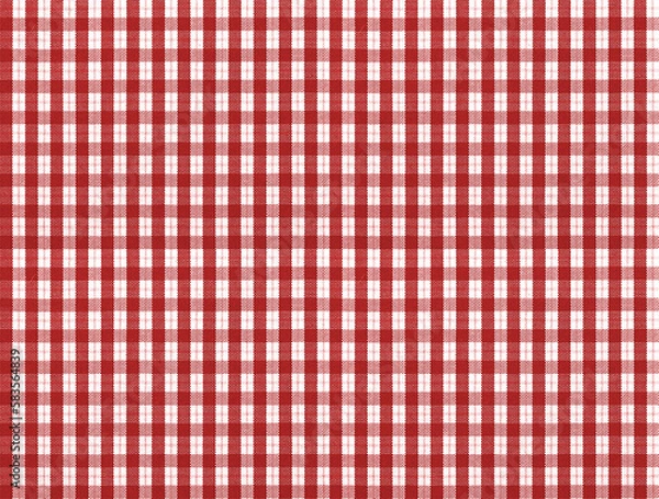 Obraz  red seamless gingham checkerd fabric 