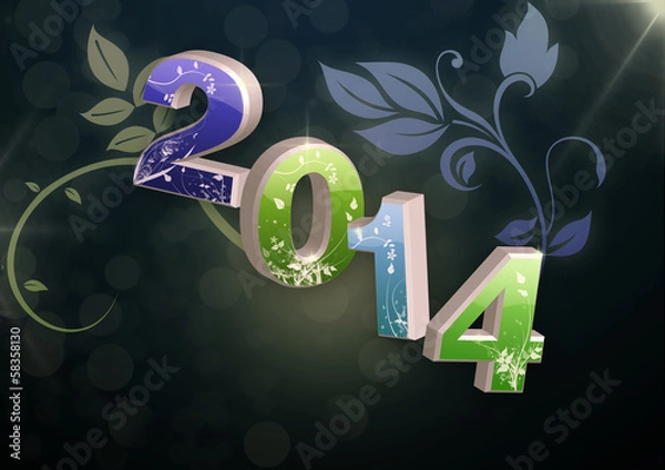 Fototapeta New Year 2014