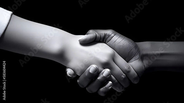 Obraz handshake between two businessmen