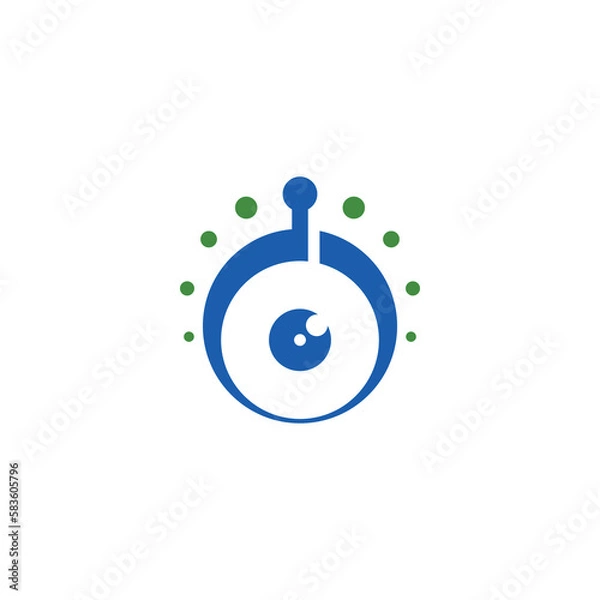 Obraz The logo design is eye robot
