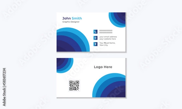 Obraz Simple, modern business card template. 