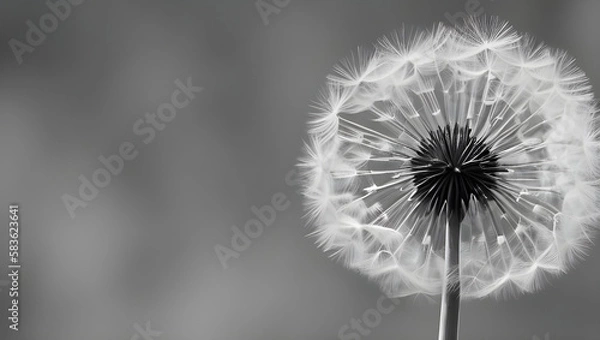 Obraz ふわふわのたんぽぽの綿毛　春のイメージ