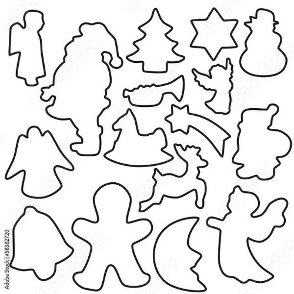 Fototapeta Ausstechformen