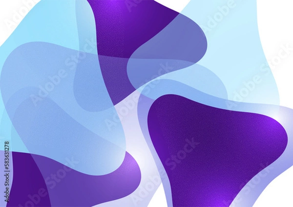 Fototapeta Abstract background from rounded triangles overlapping each other. Geometric trendy template. Vector illustration for wallpaper, banner, background, postcard, book illustration
