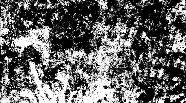 Obraz Dark grunge urban texture vector. Distressed overlay texture. Grunge background. Abstract obvious dark worn textured effect. Vector Illustration. Black isolated on white. EPS10.