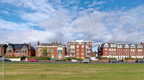 Obraz Real estate buildings along the promenade in Lytham St Annes Lancashire UK