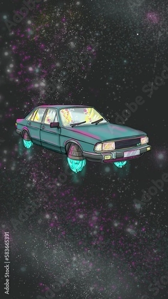 Fototapeta ufo in space