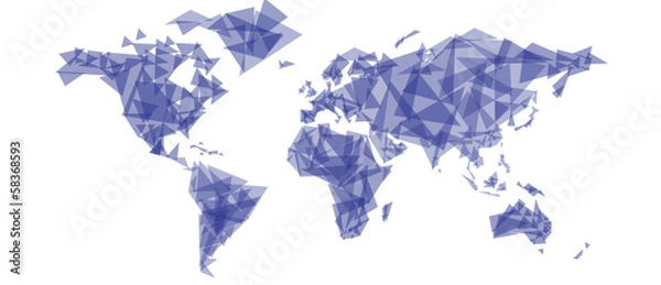 Obraz carte du monde