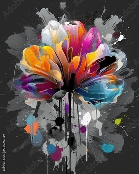 Obraz abstract floral background