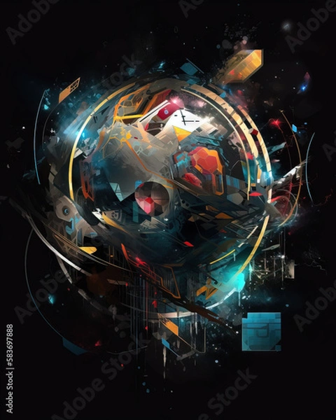 Obraz visualization of fractal realms