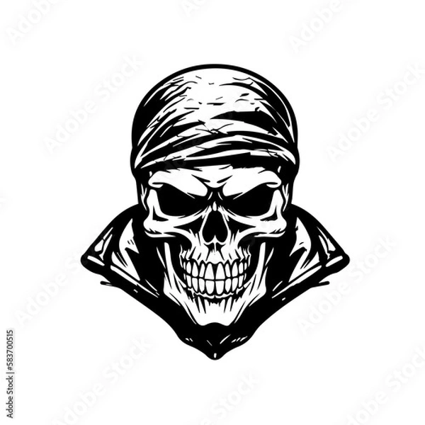 Fototapeta skull vector svg