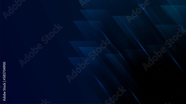 Obraz Minimal abstract dark blue gradient background design