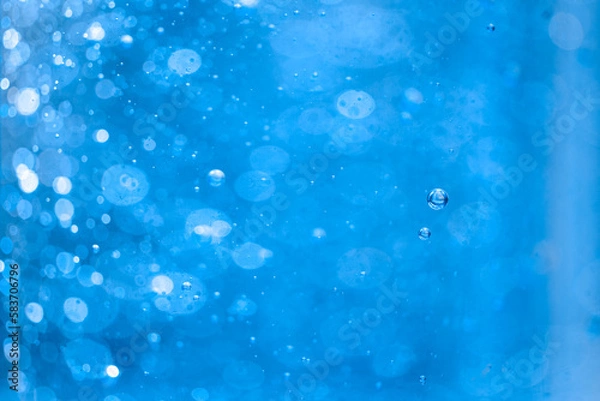 Fototapeta Blue Bubbles PowerPoint Presentation Background