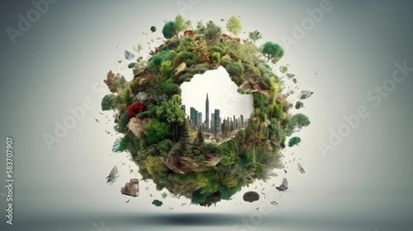 Obraz green planet earth