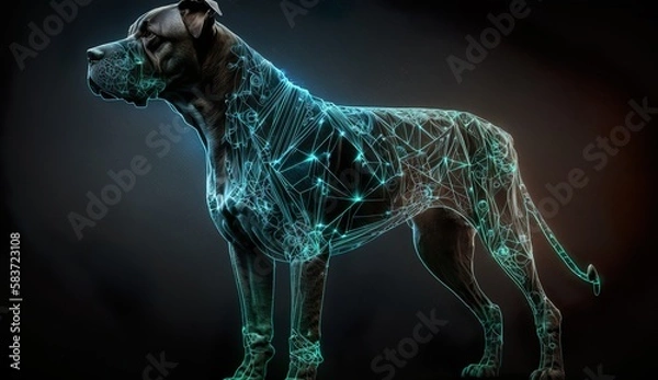 Fototapeta Generative AI
futuristic, digital, cybertech, matrix, hologram, high-tech, systems, world tech, cybernet, 