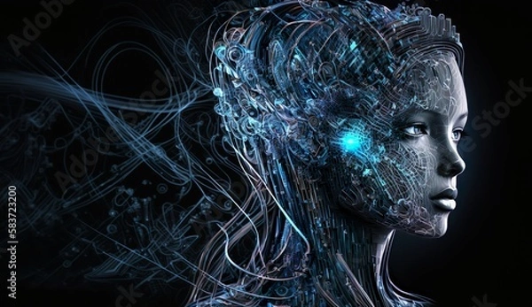 Obraz Generative AI
futuristic, digital, cybertech, matrix, hologram, high-tech, systems, world tech, cybernet, 