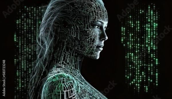 Obraz Generative AI
futuristic, digital, cybertech, matrix, hologram, high-tech, systems, world tech, cybernet, 