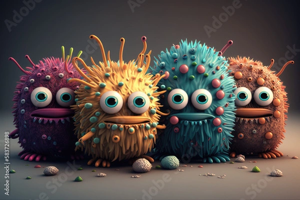 Obraz Germs made with generative ai