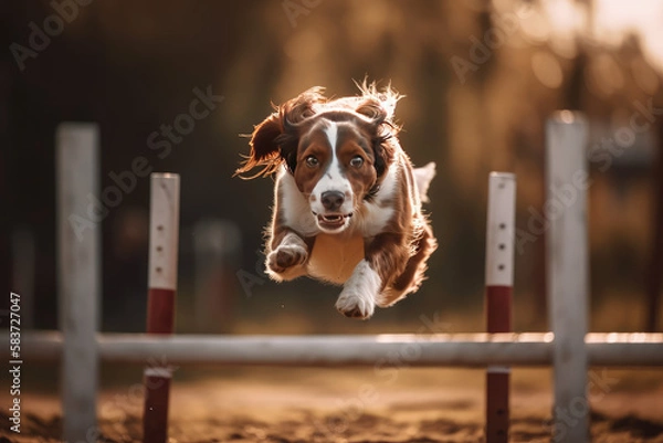 Obraz Agility Dog made with generative ai