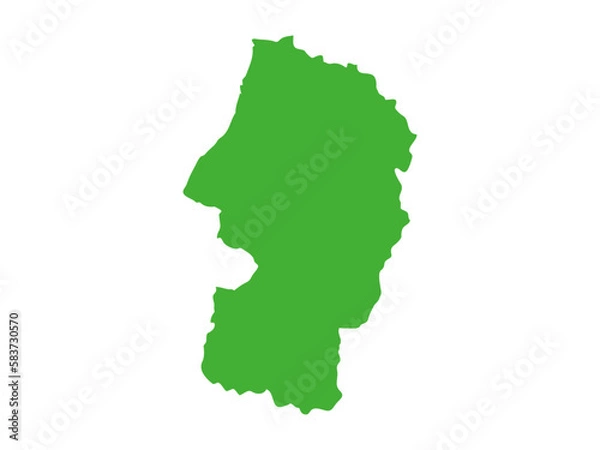 Obraz 日本の山形県の形