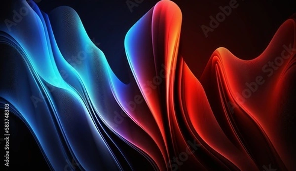 Obraz abstract red and blue background