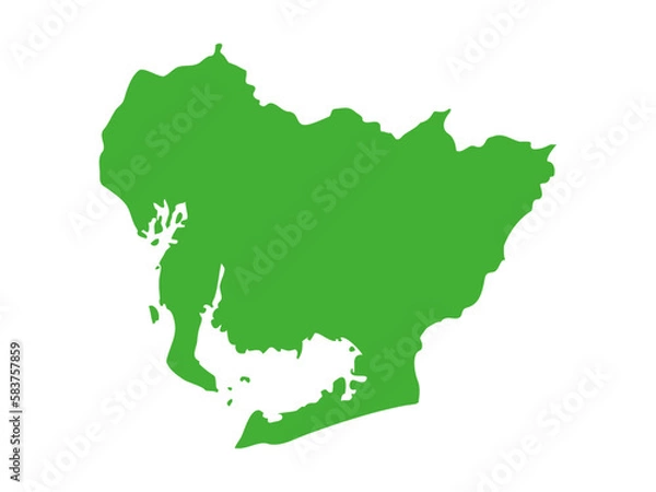 Obraz 日本の愛知県の形