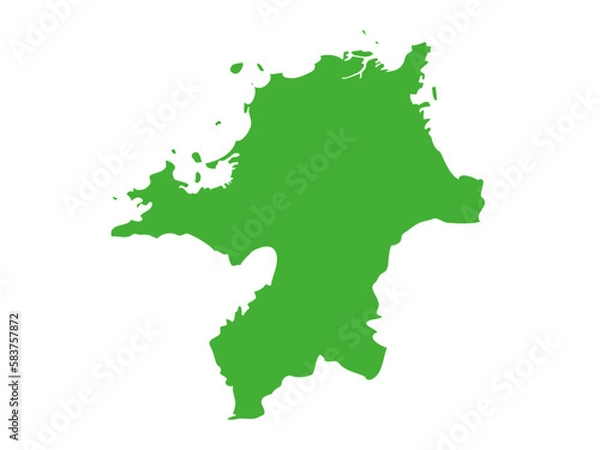 Obraz 福岡県の形