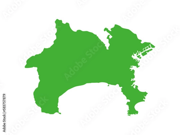 Obraz 神奈川県の形