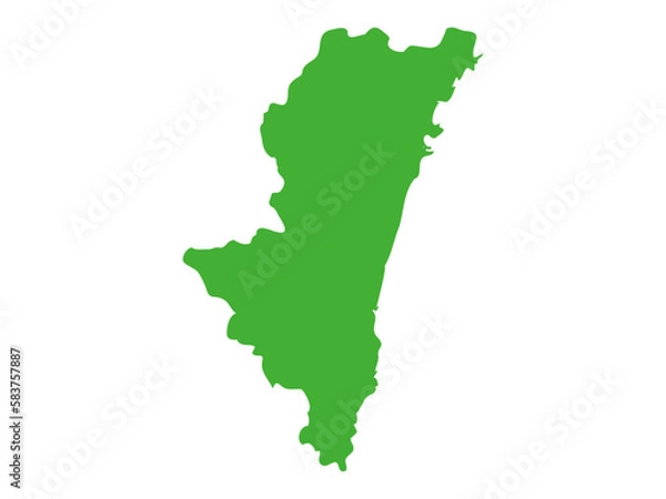 Obraz 日本の宮崎県の形