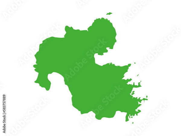 Obraz 日本の大分県の形