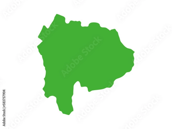 Obraz 日本の山梨県の形