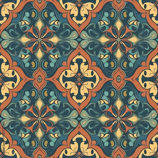 Obraz seamless pattern with flowers