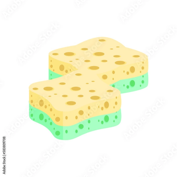 Obraz Dishwashing Sponge Bars Various Shapes Variant
